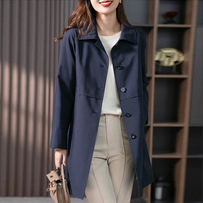 Manteau Trench Mi-Long Élégant