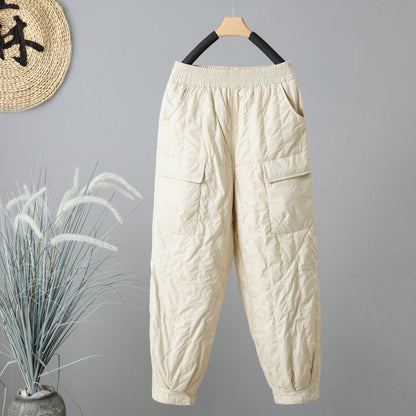 Pantalon Matelassé en Coton