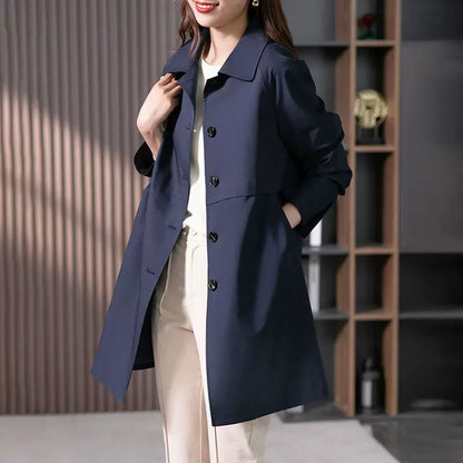 Manteau Trench Mi-Long Élégant